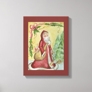 Father Christmas Canvas Art Print