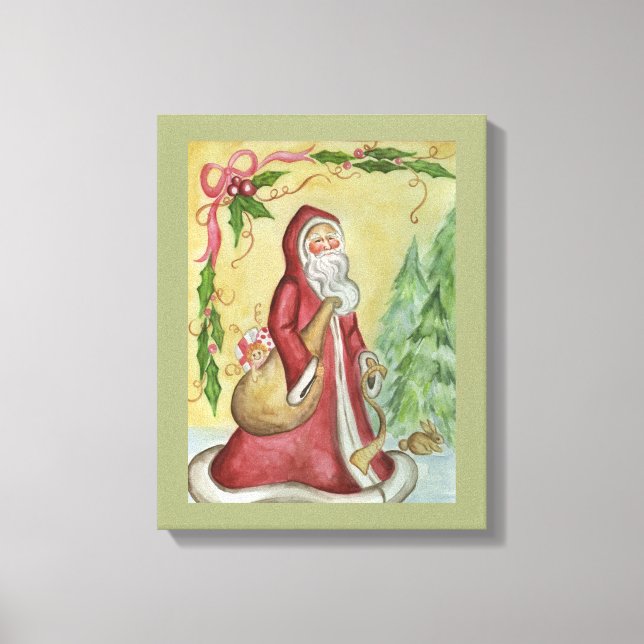 Father Christmas Canvas Art Print (Front)