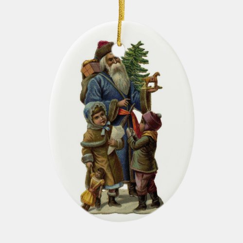 Father Christmas Ceramic Ornament