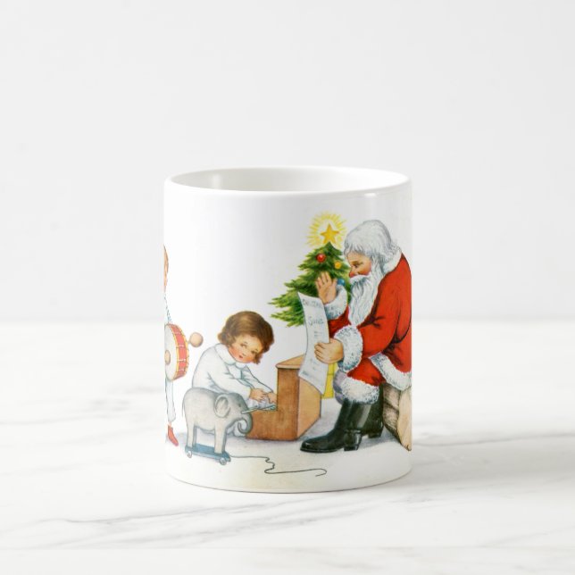 Father Christmas, children and toys Coffee Mug (Center)
