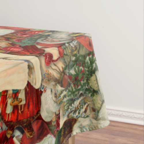 Father Christmas Collage  Tablecloth