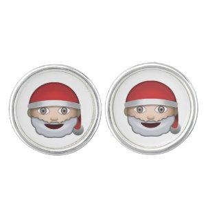Father Christmas Emoji Cufflinks