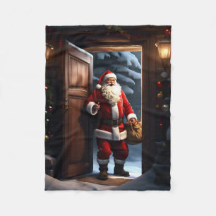 Father Christmas Fleece Blanket