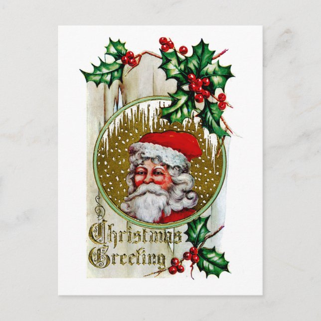 Father Christmas Holiday Postcard (Front)