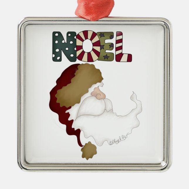 Father Christmas Noel Ornament (Front)