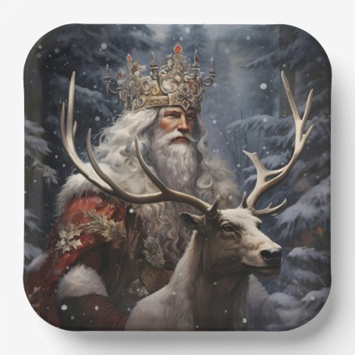 Father Christmas Paper Plates