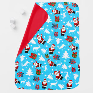 Father Christmas pattern Baby Blanket