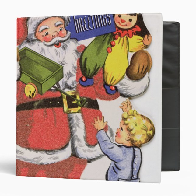 Father Christmas, Victorian Christmas card Binder (Front/Inside)