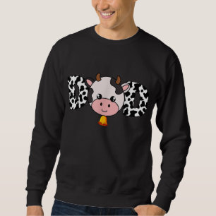 Father Cow Dad Farming Birthday Funny Family Match Sweatshirt