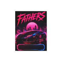 Father Cyberpunk Supercar Canvas