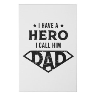 Father Dad Daddy Father's Day Dad Funny Gift Idea Faux Canvas Print