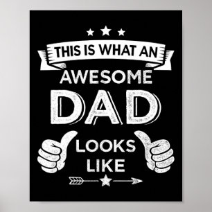 Father Dad Looks Like Fathers Day Christmas Birthd Poster