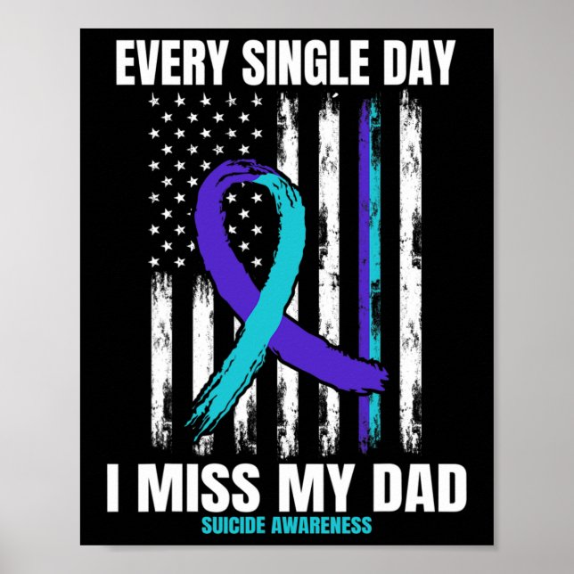 Father Dad Suicide Awareness Prevention Usa Americ Poster (Front)