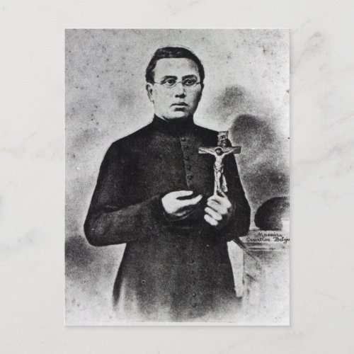 Father Damien Postcard