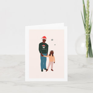 Father & Daughter Christmas Card