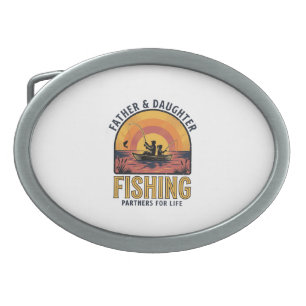 Father Daughter Fishing Partners for Life Shirt De Belt Buckle