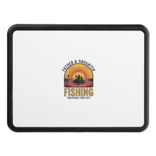 Father Daughter Fishing Partners for Life Shirt De Hitch Cover