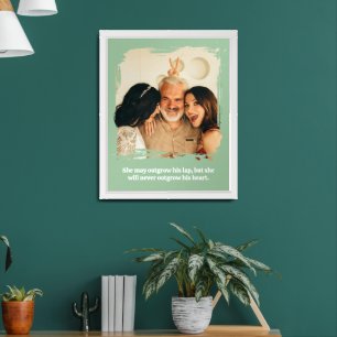 Father Daughter Gift – Personalized Photo Wall Art