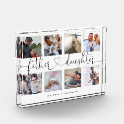 Father Daughter Heart Script | Photo Grid Collage