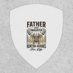 Father Daughter Hunting Buddies Deer Shirt Design_ Patch