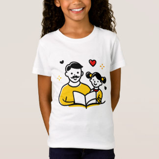 Father-Daughter Reading T-Shirt | Father's Day