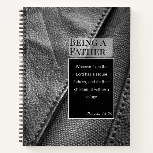 Father Day Bible Scripture Notebook