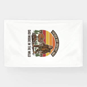 Father Day Bigfoot Dad Shirt Camping Legend Father Banner