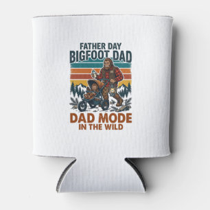 Father Day Bigfoot Dad Shirt Camping Legend Father Can Cooler