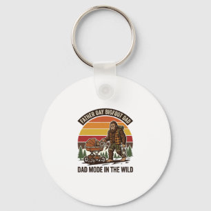 Father Day Bigfoot Dad Shirt Camping Legend Father Keychain