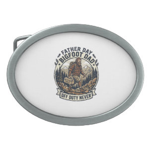 Father Day Bigfoot Dad Shirt Dad Mode In The Wild Belt Buckle
