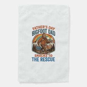 Father Day Bigfoot Dad Shirt Raising Kids Like A L Garden Flag