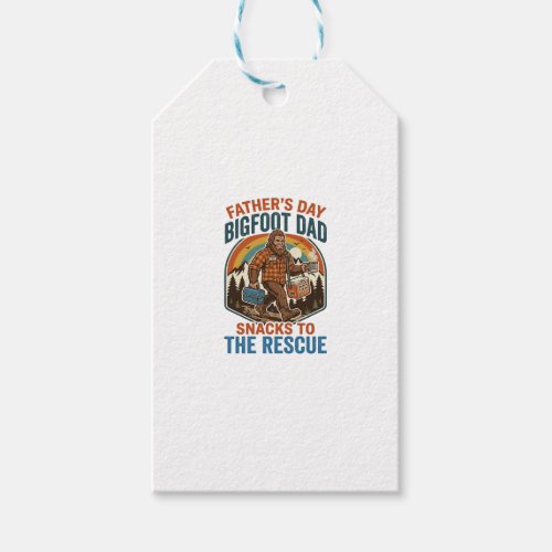 Father Day Bigfoot Dad Shirt Raising Kids Like A L Gift Tags