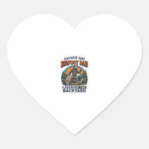 Father Day Bigfoot Dad Shirt Snacks Hero Funny Gif Heart Sticker