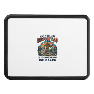 Father Day Bigfoot Dad Shirt Snacks Hero Funny Gif Hitch Cover