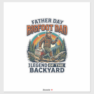 Father Day Bigfoot Dad Shirt Snacks Hero Funny Gif Sticker
