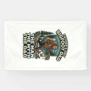 Father Day Bigfoot Dad Shirt Strong Quiet Reliable Banner