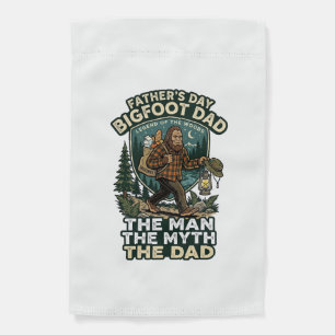 Father Day Bigfoot Dad Shirt Strong Quiet Reliable Garden Flag