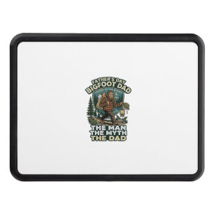 Father Day Bigfoot Dad Shirt Strong Quiet Reliable Hitch Cover