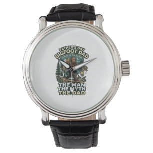 Father Day Bigfoot Dad Shirt Strong Quiet Reliable Watch