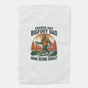 Father Day Bigfoot Dad Shirt The Man The Myth The Garden Flag