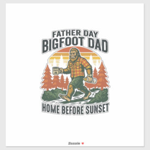 Father Day Bigfoot Dad Shirt The Man The Myth The Sticker