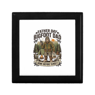 Father Day Bigfoot Dad Shirt Woodland Papa Retro G Gift Box