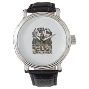 Father Day Bigfoot Dad Shirt Woodland Papa Retro G Watch