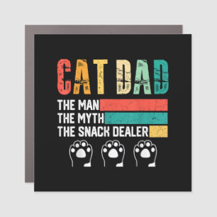 Father Day Cat Dad Car Magnet