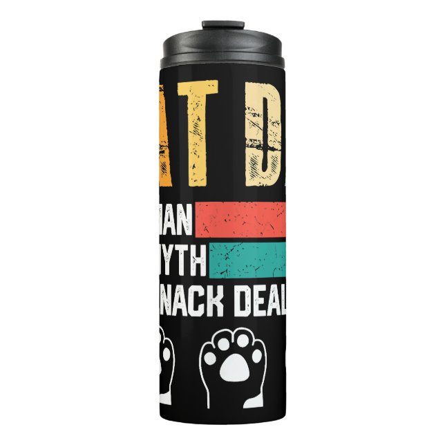 Father Day Cat Dad Thermal Tumbler (Front)