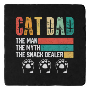 Father Day Cat Dad Trivet