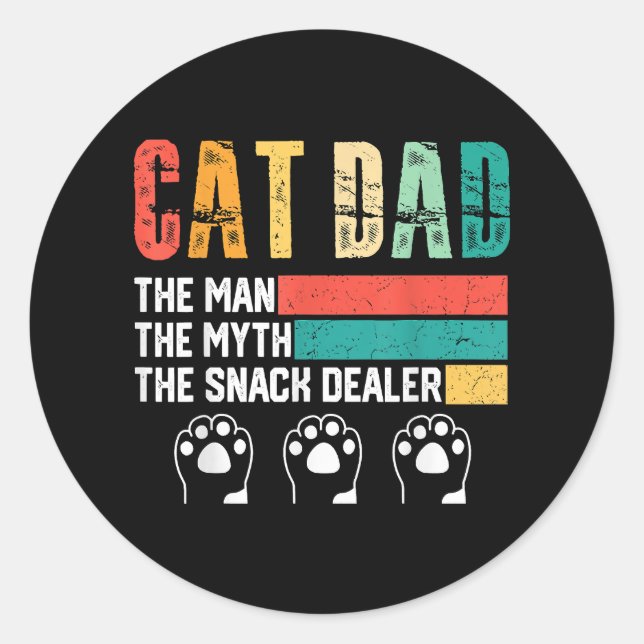 Father Day Classic Round Sticker (Front)
