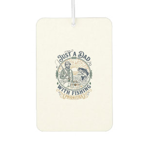 Father Day Fishing Dad Shirt Just A Dad With Fishi Air Freshener