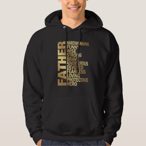 Father Day  From Kids Father Definition Great Dad  Hoodie