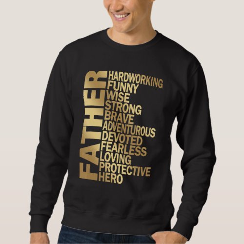 Father Day  From Kids Father Definition Great Dad  Sweatshirt